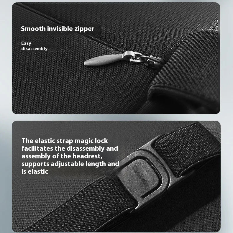Universal Memory Foam Car Seat Cushion & Headrest Pillow