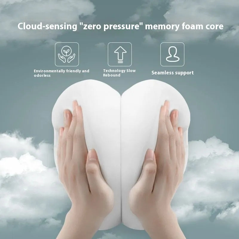 Universal Memory Foam Car Seat Cushion & Headrest Pillow