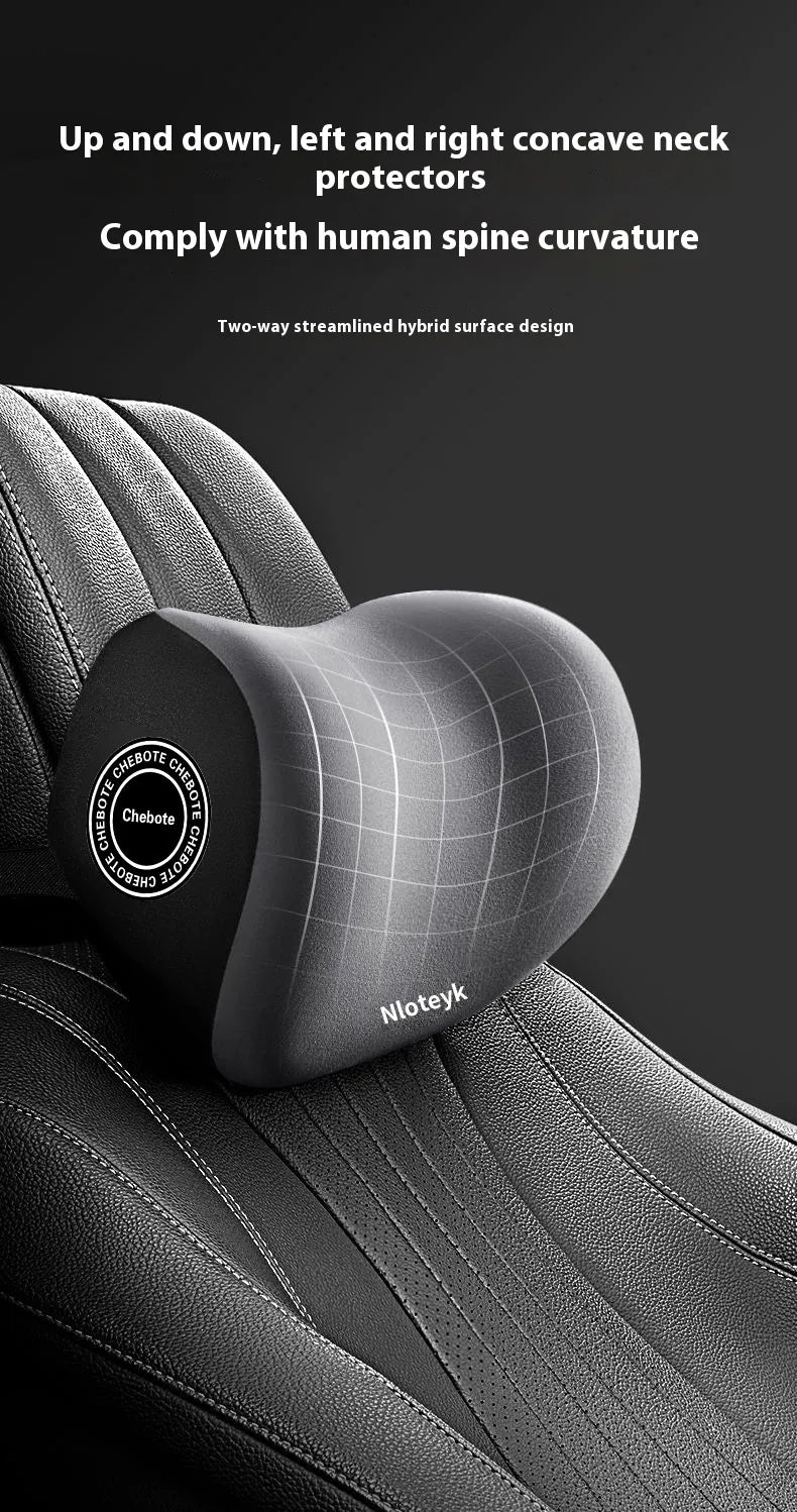 Universal Memory Foam Car Seat Cushion & Headrest Pillow