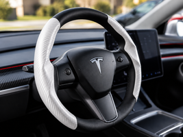 Tesla Model 3/Y Carbon Fiber Steering Wheel Cover